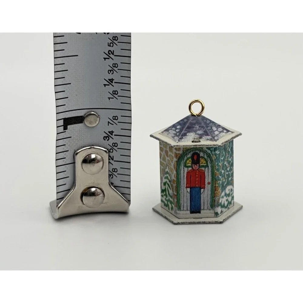 1992 Hallmark Keepsake Ornament Friendly Tin Soldier Pressed Tin Miniature VTG